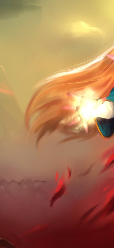 Fond d'écran iPhone Zelda Throwing Flame 4k