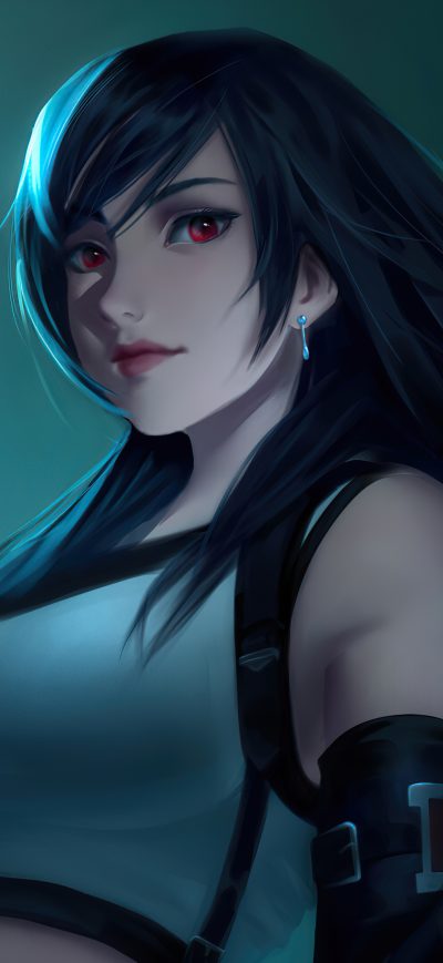 Fond d'écran iPhone Tifa Lockhart Fanart 4k