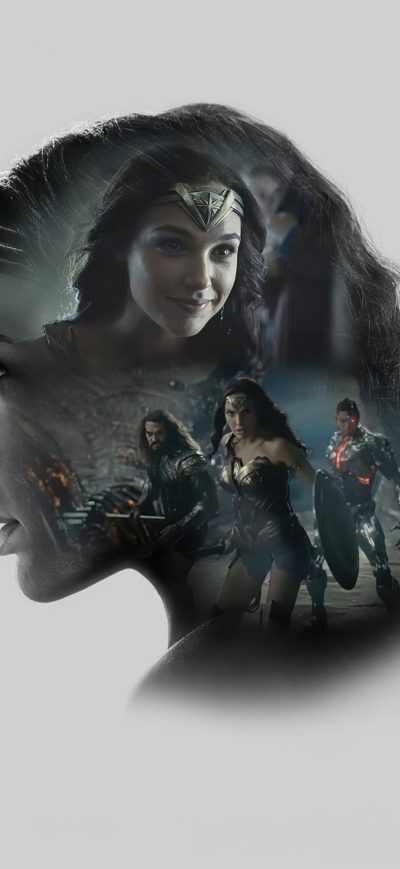 Fond d'écran iPhone Gal Gadot As Wonder Woman Zack Synders Justice League Minimal