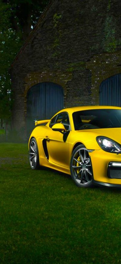 Fond d'écran iPhone Porsche Cayman In Nature