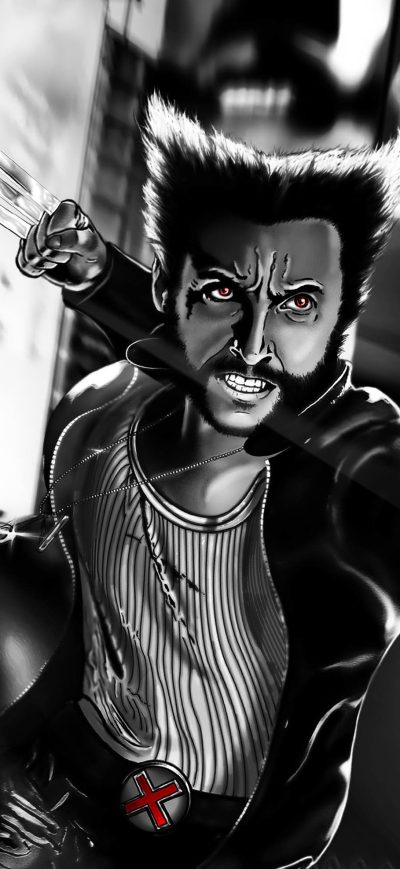 Fond d'écran iPhone X Men Wolverine Original Cover Concept Illustration