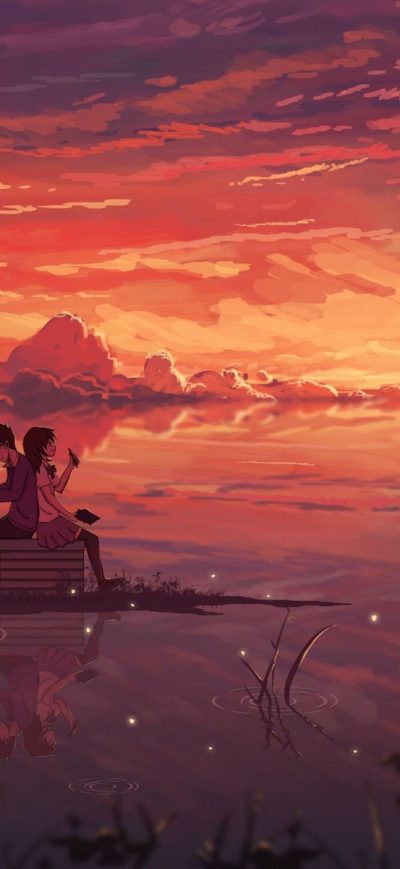 Fond d'écran iPhone Anime Love Digital Art