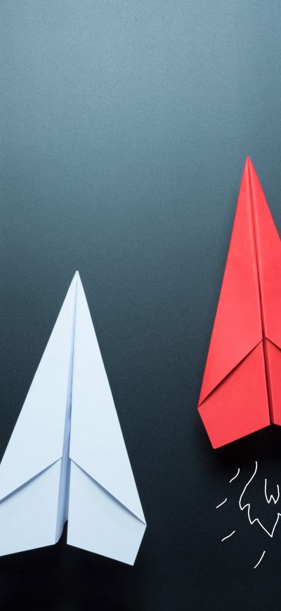 Fond d'écran iPhone Paper Plane 5k
