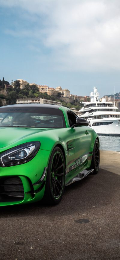 Fond d'écran iPhone Renntech Mercedes AMG GT R 2018