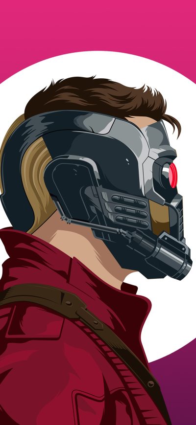 Fond d'écran iPhone Star Lord Illustration 4k