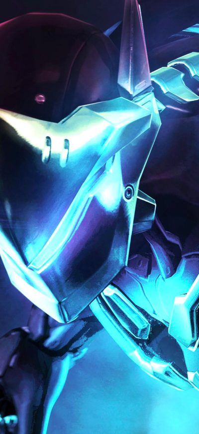 Fond d'écran iPhone Genji Iron Man Crossover