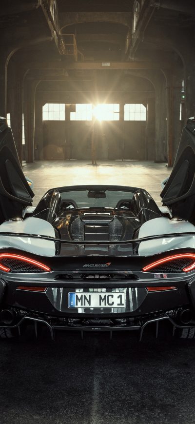 Fond d'écran iPhone Novitec McLaren 570S Spider 2018 Open Window