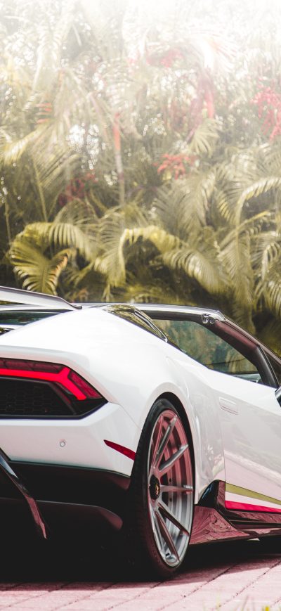 Fond d'écran iPhone Lamborghini Huracan Performante Rear 5k 2018