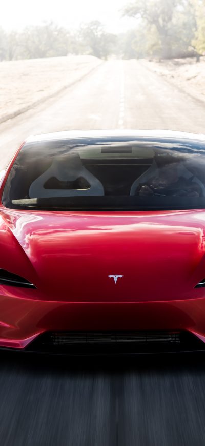 Fond d'écran iPhone Tesla Roadster Front Look