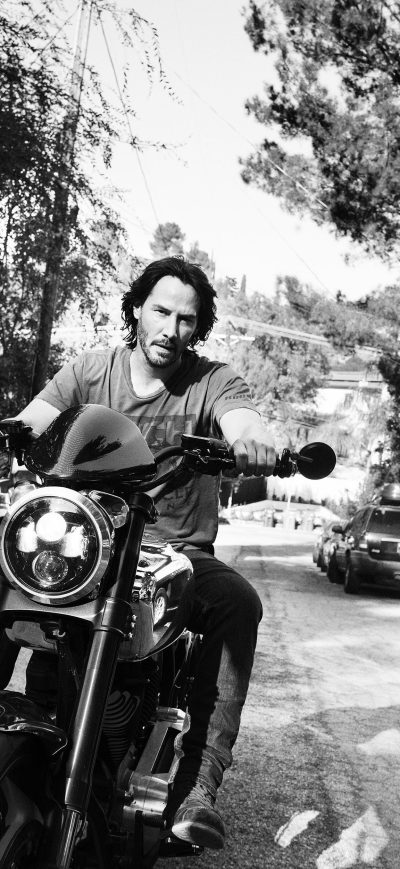 Fond d'écran iPhone Keanu Reeves On Bike