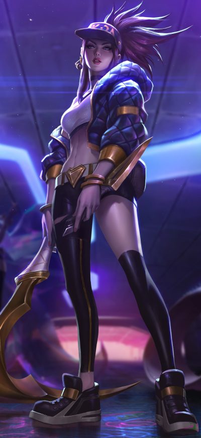 Fond d'écran iPhone Akali League Of Legends 8k