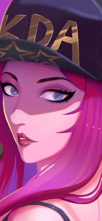 Fond d'écran iPhone Akali Kda Fanart 4k