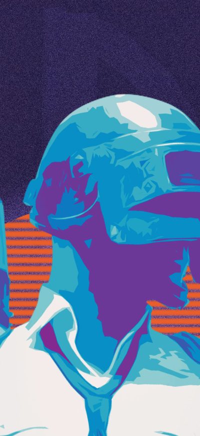 Fond d'écran iPhone Pubg Helmet Guy Abstract Art 4k