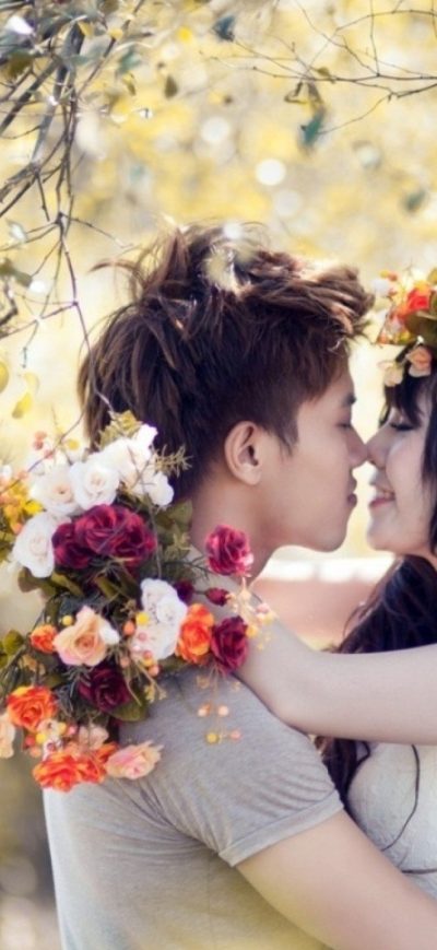 Fond d'écran iPhone Love Couples With Flowers