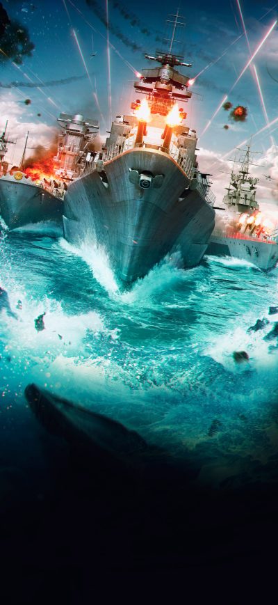 Fond d'écran iPhone World Of Warships 5k