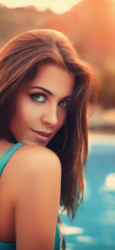 Fond d'écran iPhone Women Model Long Hair Portrait 4k