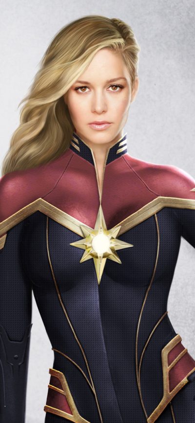 Fond d'écran iPhone Captain Marvel Artwork 2019