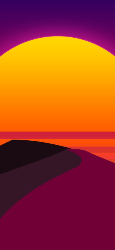Fond d'écran iPhone Sun Desert Abstract Artwork