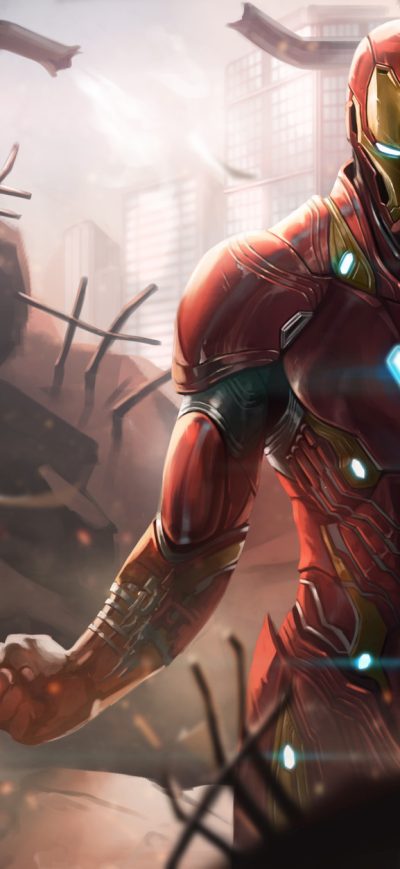 Fond d'écran iPhone Iron Man Avengers Infinity War Digital Art