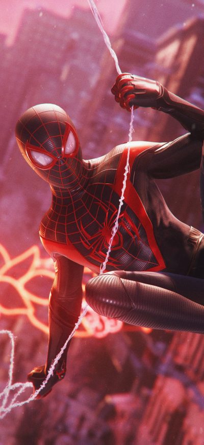 Fond d'écran iPhone Marvels Spider Man Miles Morales 2020 4k