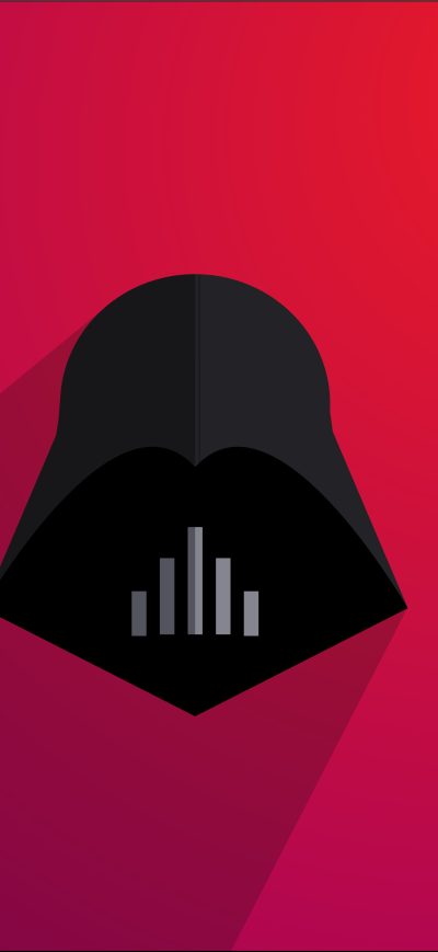 Fond d'écran iPhone Darth Vader Minimalism 5k