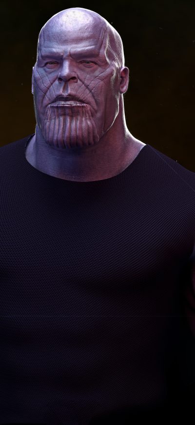Fond d'écran iPhone Thanos Holding Tesseract 4k