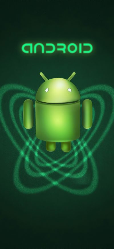 Fond d'écran iPhone Android Green Robot 4k