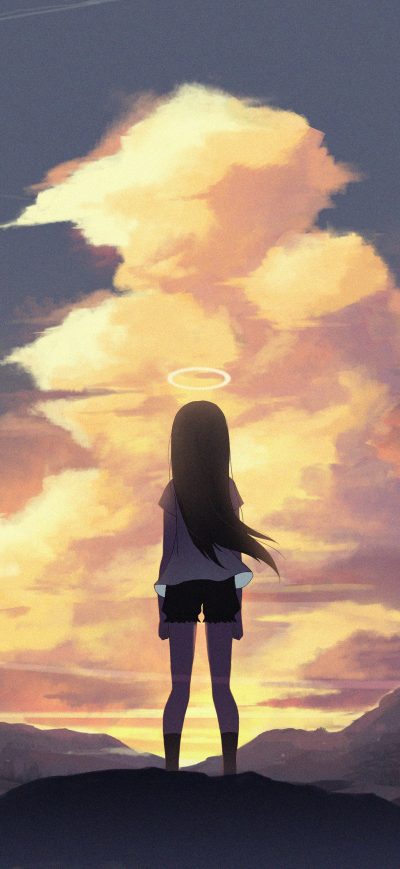 Fond d'écran iPhone Anime Original Girl Art 5k