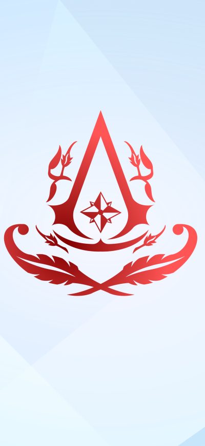 Fond d'écran Assassins Creed 4k Minimal Logo 2020 sur iPhone