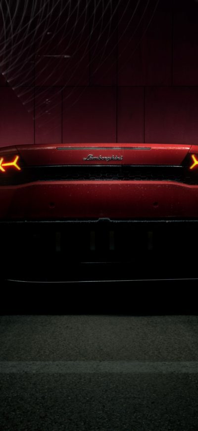 Fond d'écran iPhone Red Lamborghini Huracan Rear Lights