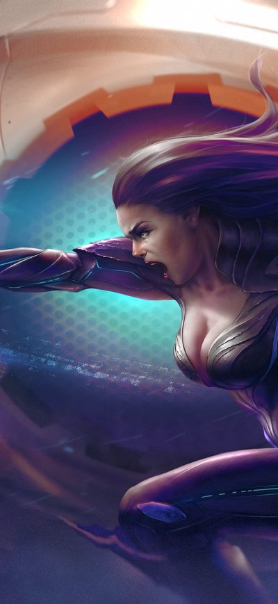 Fond d'écran iPhone Long Hair Magic Scifi Women