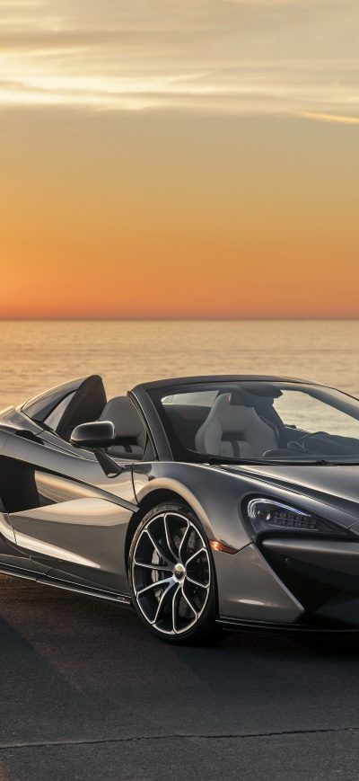 Fond d'écran iPhone McLaren 570S Spider 2018 Front