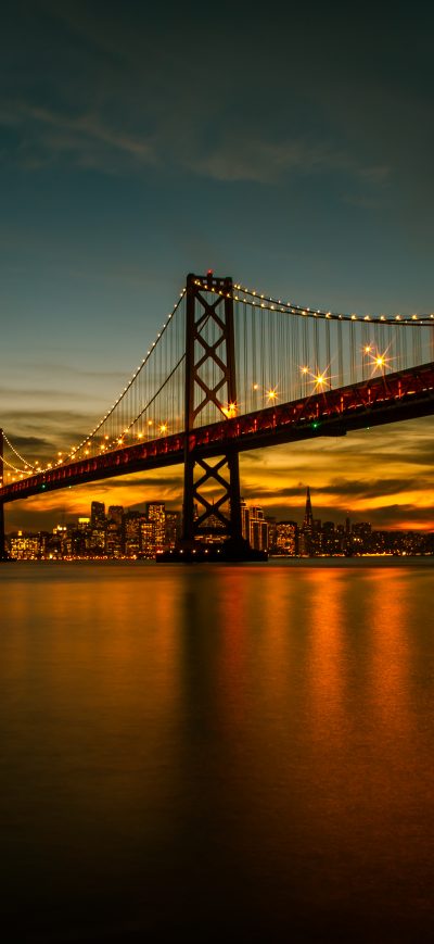 Fond d'écran iPhone San Francisco Bay Bridge 5k