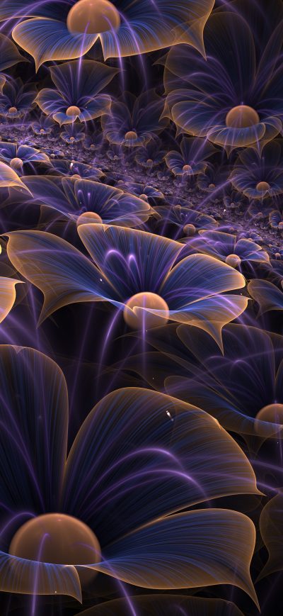 Fond d'écran iPhone Abstract Flower Fractal Digital Art