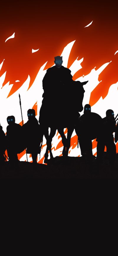Fond d'écran iPhone White Walkers Game Of Thrones Minimalism
