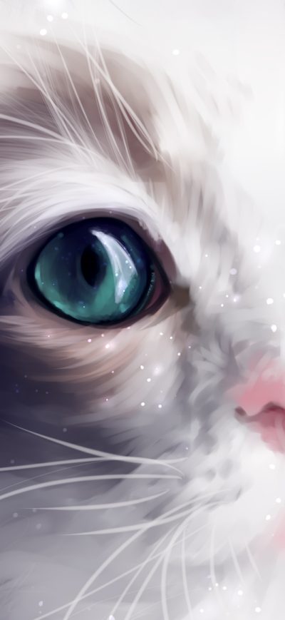 Fond d'écran iPhone Cat Behind Green Eyes