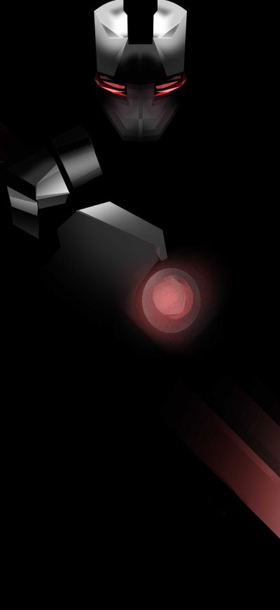 Fond d'écran iPhone War Machine 8k Black Edition
