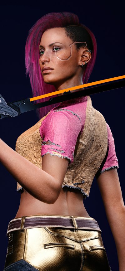 Fond d'écran iPhone Cyberpunk 2077 V
