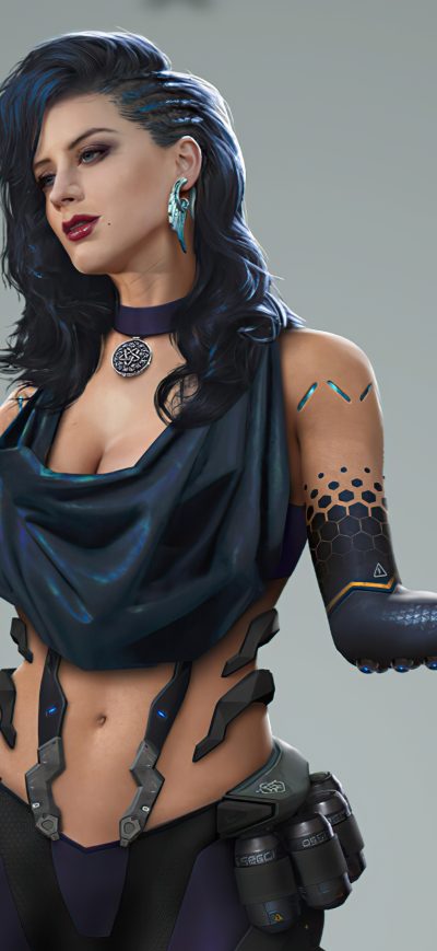 Fond d'écran iPhone Yennefer Cyberpunk 2077 Game 4K