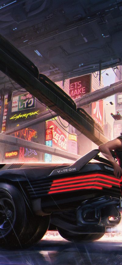 Fond d'écran iPhone Keanu Reeves In Cyberpunk 2077 4k