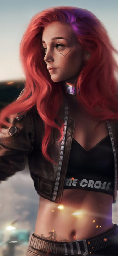 Fond d'écran iPhone Cyberpunk 2077 4k Fan Art