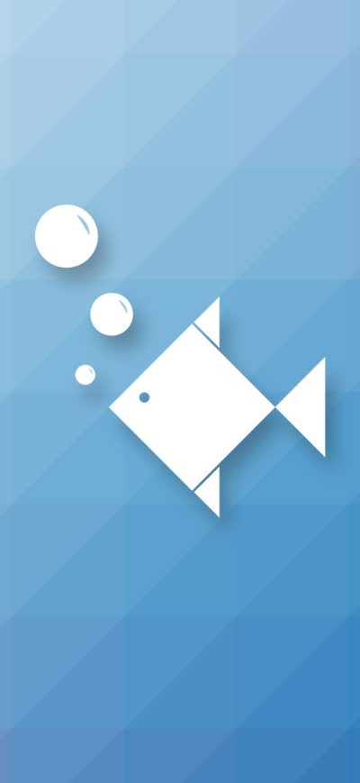 Fond d'écran Fish Minimalism sur iPhone