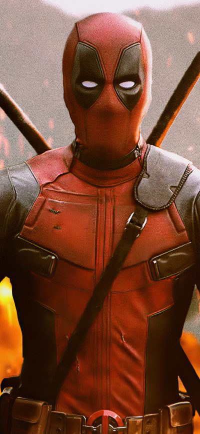 Fond d'écran iPhone Deadpool Marvel Explosion 4k