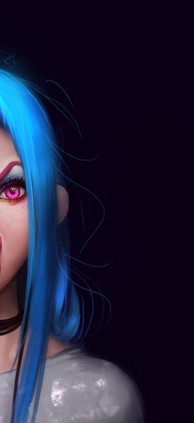 Fond d'écran iPhone Jinx League Of Legends Artwork