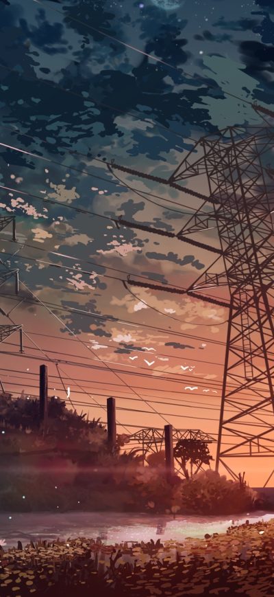 Fond d'écran Anime Landscape sur iPhone