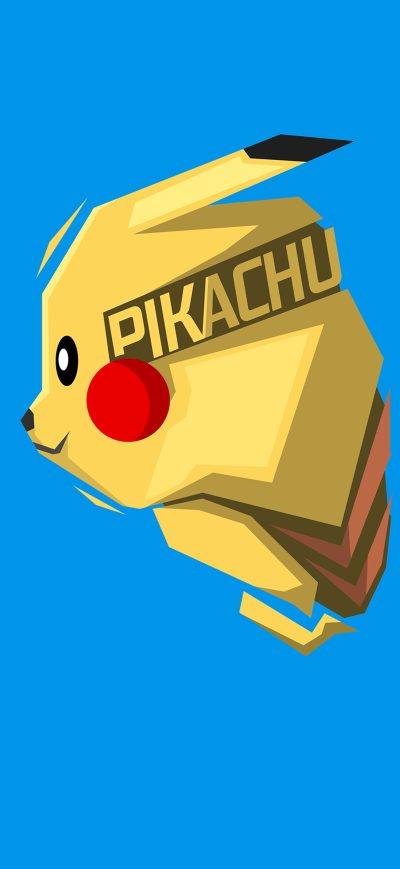 Fond d'écran iPhone Pikachu Minimalism 8k