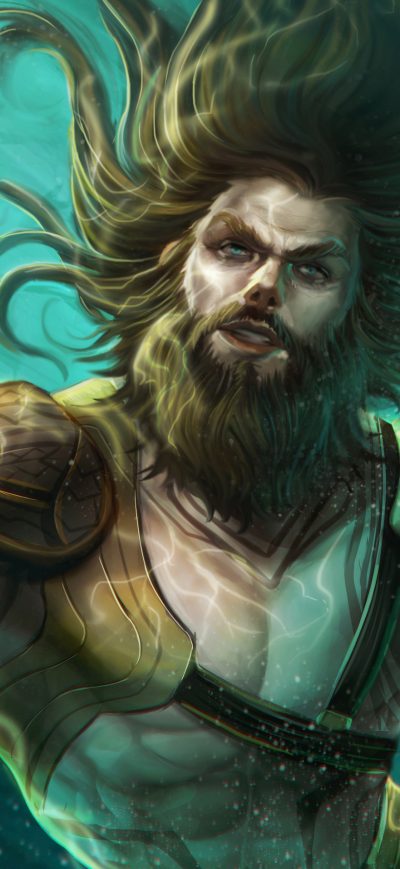 Fond d'écran iPhone Aquaman Underwater Artwork 4k