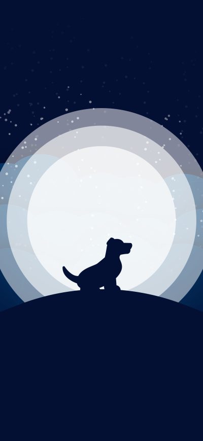 Fond d'écran iPhone Dog Minimalism 10k