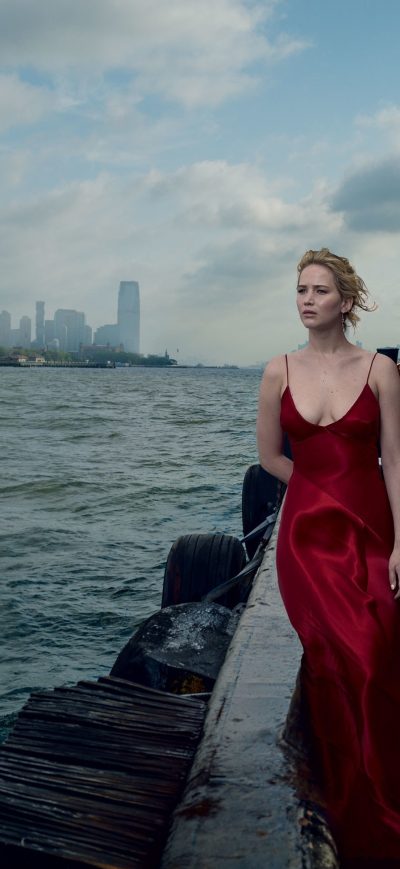 Fond d'écran Jennifer Lawrence Vogue 2017 sur iPhone