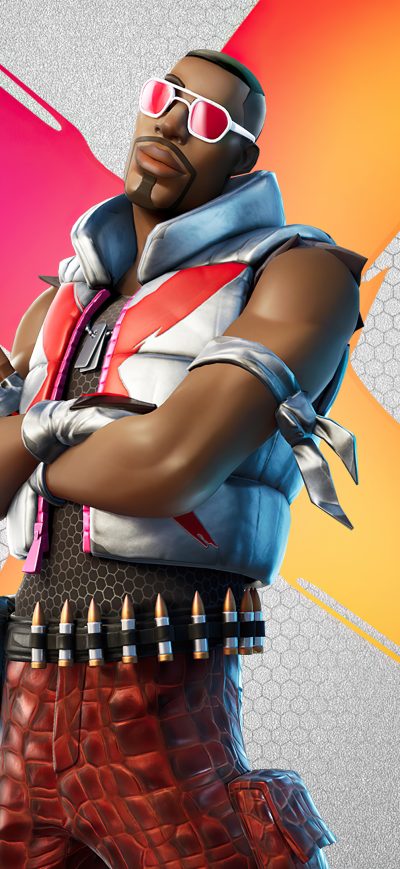 Fond d'écran iPhone Fortnite Wild Gunner Outfit 4k